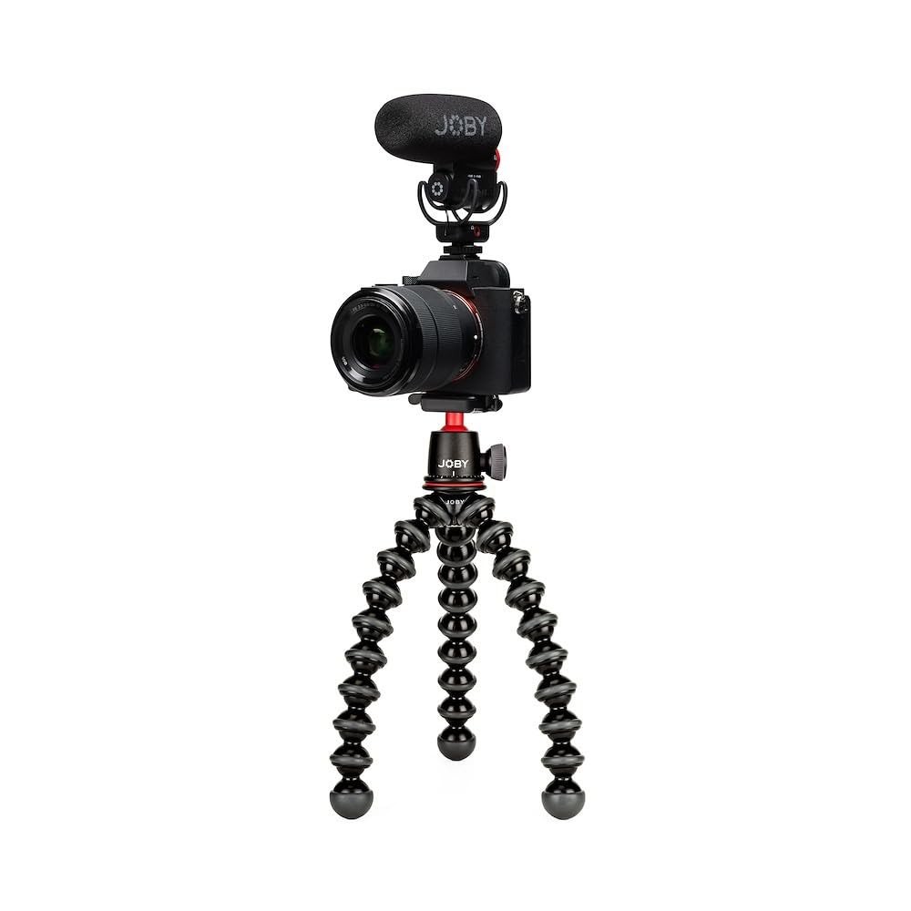 Joby Real Time Vlogger Kit, GorillaPod Camera Vlogging (3K Flexible Tripod, On-Camera Wavo Plus Microphone, TRR Cables), Vlog-Kit, Youtuber and Experienced Content Creator System