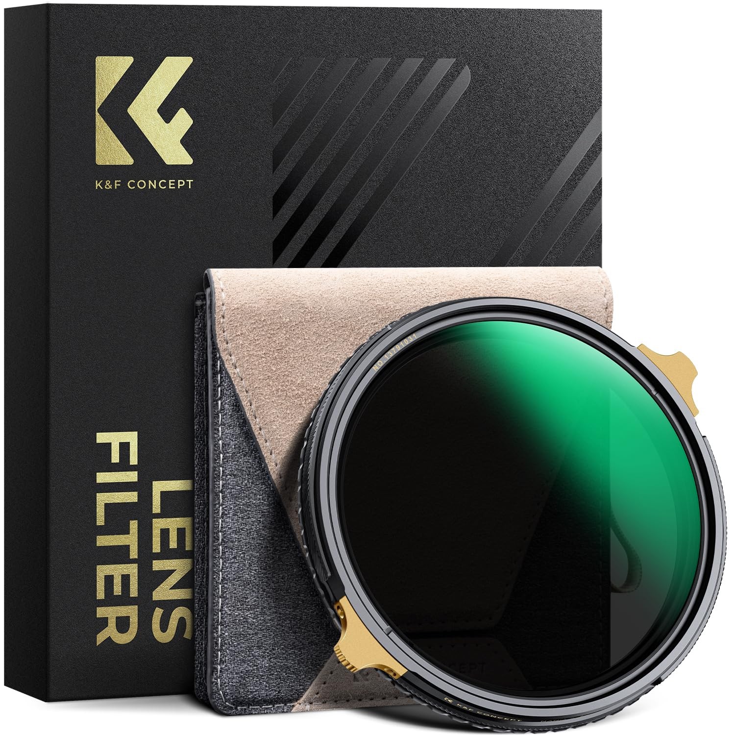 K&F CONCEPT 82mm Variable ND2-32 ND Lens Filter & Circular Polarizing Filter 2-in-1 for Camera Lens, Waterproof Scratch Resistant 36 Multi-Coated Lens Filter (Nano-X PRO Series)