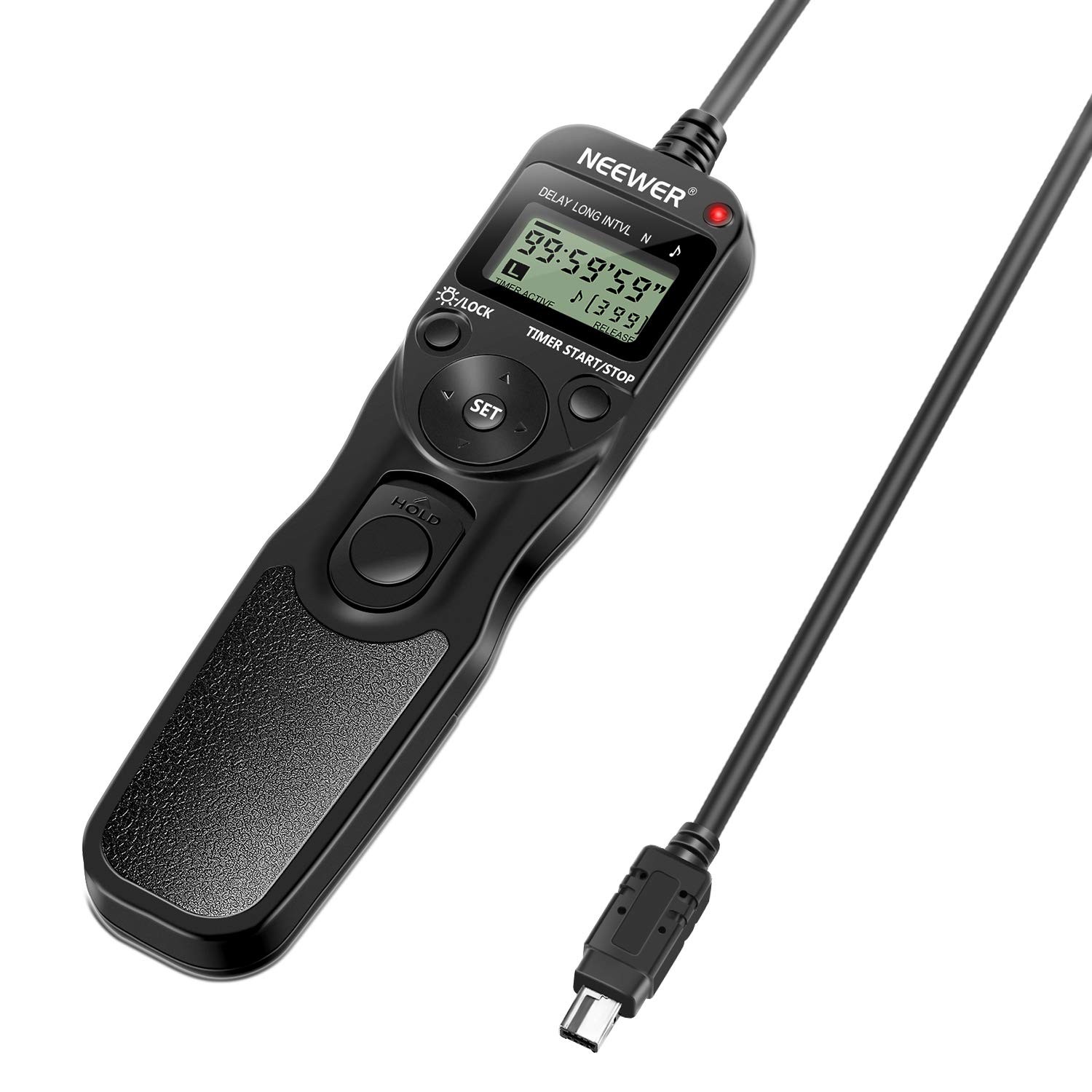 NEEWER Digital Timer Remote Shutter Release Trigger(Replacement for MC-DC2)for Nikon D90 D600 D610 D3100 D3200 D3300 D5000 D5100 D5200 D5300 D7000 Digital SLR Cameras