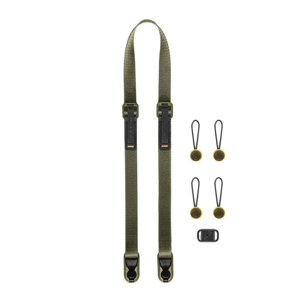 Peak Design Leash Camera Strap - Configurable as a Sling, Neck, Shoulder Strap or Safety Tether, Adjustable, Compact