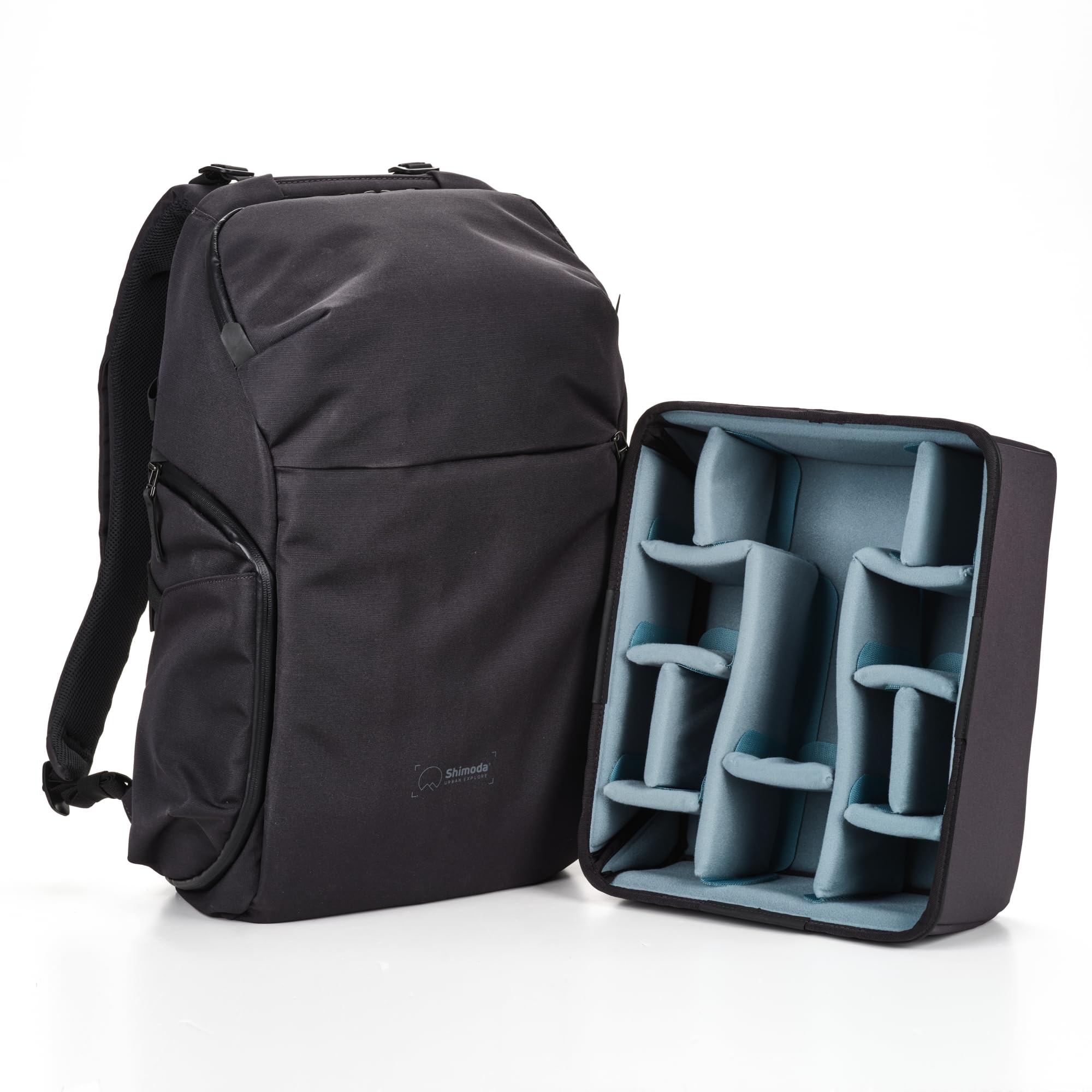 Shimoda Urban Explore 30, Maximum Capacity Everyday Outdoor Photography Travel Backpack, Carry-On Compatible, 16" Laptop Sleeve, Anti-Theft Camera Access, Removable Camera Insert Included, Anthracite